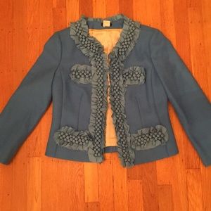Jcrew Pom Pom blazer